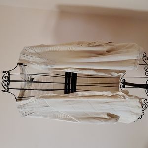 Sonoma cream cotton shaw size 3X